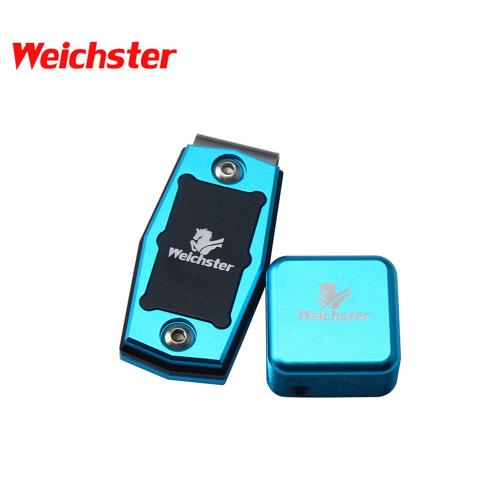 Weichster Multi-Color Billiard Pool Metal Magnetic Clip on Chalk Holder