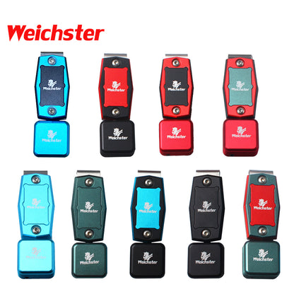 Weichster Multi-Color Billiard Pool Metal Magnetic Clip on Chalk Holder