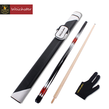 Weichster 3 Cushion Carom Billiard Pool Cue Stick Wooden Joint Cue With Glove