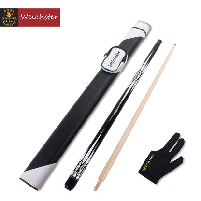 Weichster 3 Cushion Carom Billiard Pool Cue Stick Wooden Joint Cue With Glove
