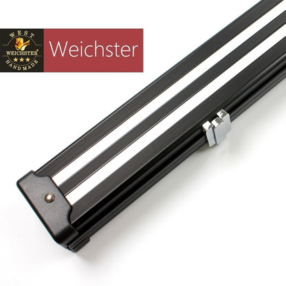 Weichster New 1Piece Aluminum Snooker Pool Cue Case 60" with Locks Chalk Space