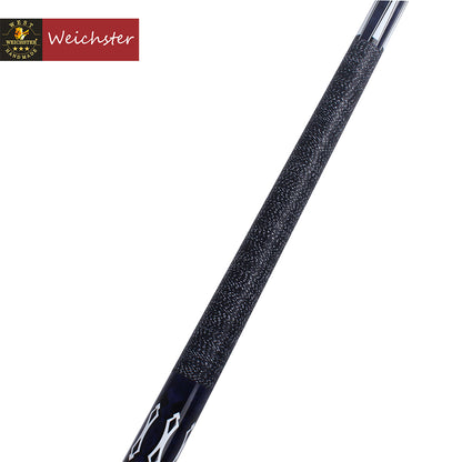 Weichster 58" 1/2 Carbon Fiberglass Billiard Pool Cue Stick Titanium Ferrule Linen Wrap 19oz to 20oz 13mm Tip