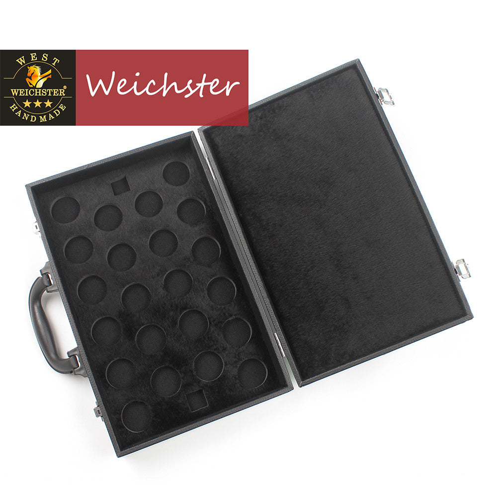 Weichster-Black Aluminum Snooker or Pool Ball Carrying Case