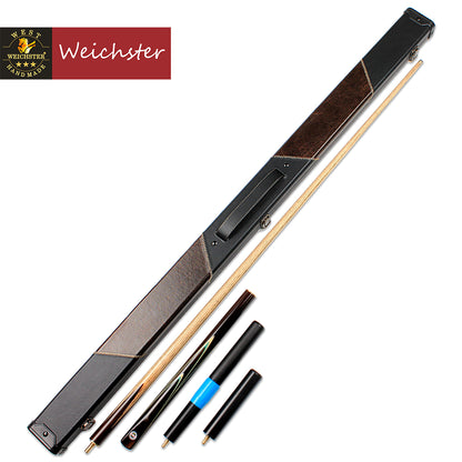 Weichster 3/4 Jointed Snooker Cue Handmade Ash Shaft RoseWood Pool Cues Case Extension