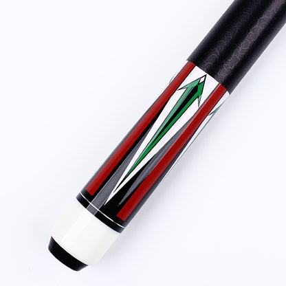 Weichster fast joints PU grip 1/2  Stick Maple Wood 57" red green Billiard Pool Cue with Glove
