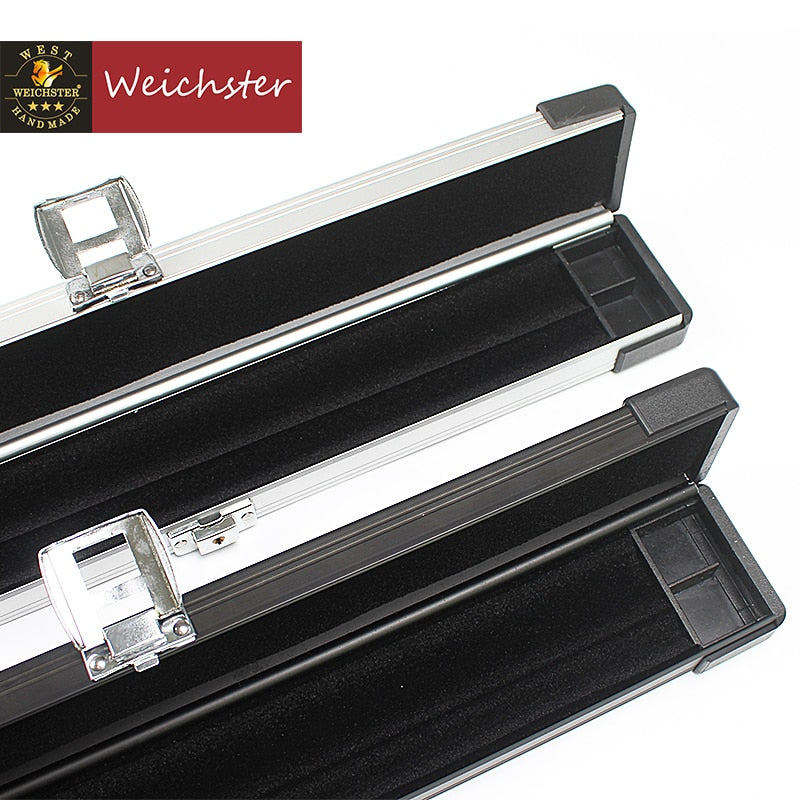 Weichster One Piece Aluminum Snooker Cue Hard Case 60" With Locks With Chalk Space