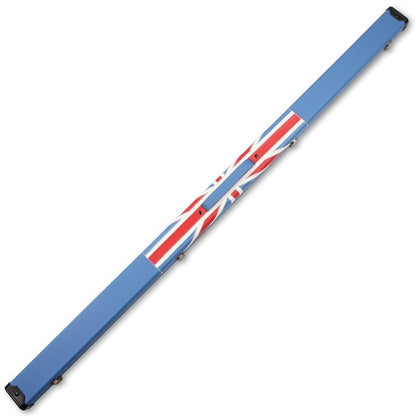 Weichster One 1Piece or 3/4 Union Jack Flag Design Blue Snooker Pool Cue Case